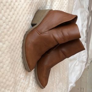 Brown booties